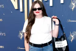 “Hacks” star Meg Stalter demands Gaza ceasefire with Emmys purse